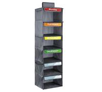 Organizzatore di vestiti nei giorni feriali-Storagetta a 6 livelli, rack per organizzatori 'armadio | Porta di abiti per bambini, piattaforma appesa al dormitorio, soluzione di stoccaggio della ca