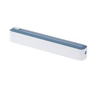 Organizzatore di wrapper con taglierina, Dispenser di pellicola trasparente con tagliera,Dispenser magnetico in alluminio | Taglierina per pellicola adesiva, strumento da cucina per tagliare pap