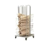Organizzatore For Grucce Impilabile Con Ruote, Porta 4 In 1, For Organizzare La Lavanderia Al Dettaglio, Contiene Fino A 140, Salvaspazio