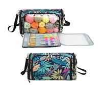 Organizzatore for lavoro a maglia, borsa for uncinetto multifunzionale, for riporre filati all'uncinetto, multifunzione, Europa quadrata(Style 2)