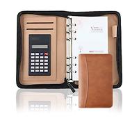 Organizzatore for portfolio, portadocumenti professionale con portablocco, raccoglitore in similpelle, curriculum, blocco for appunti, ideale for conferenze in ufficio