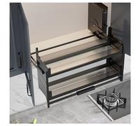 Organizzatore For Ripiani Estraibili A 2 Livelli, Ripiano Estraibile For Mobiletto Superiore, Ripiano Portaoggetti Con Capacità Di 15 Kg, Risparmia Spazio For La Dispensa Delle Spezie(550mm Cabinet)