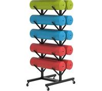 Organizzatore for tappetino yoga in metallo, organizer extra large, porta tappetino yoga bifacciale e porta attrezzi da palestra(Black,Double Sided 5)