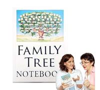 Organizzatore genealogico | Grafici per quaderni genealogia 'albero genealogico - Cartella di lavoro per uomini donne Natale