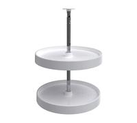 Organizzatore girevole a doppio livello Rev-A-Shelf da 18"""" a cerchio completo per armadietti da parete angolari superiori, ripiani girevoli in p