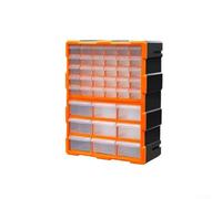 Organizzatore impilabile trasparente della scatola delle parti di plastica | Plastica ABS ad alta resistenza, vista trasparente, design impilabile, 18 cassetti, organizzazione officina