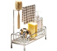 Organizzatore Lavello Compatto 25x8cm per Angoli(B) | Design compatto 25x8cm, sfrutta angoli morti, per ideale affittuari, nessun per trapano necessario