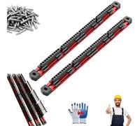 Organizzatore Magnetico per Inserti Esagonali in Alluminio Serie Pro, Portainserti Da 40 Posizioni Con Attacco Da 1/4", Supporto a Slitta per Punte Da Trapano, Organizer Robusto Con Binario(2PCS)