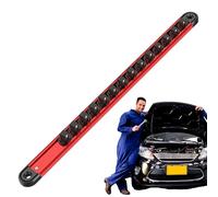 Organizzatore magnetico per porta bussole - Organizzatore per boccole per vassoi a bussola | Supporto magnetico | Vassoi per set di prese standard magnetiche | Organizzatori in lega in alluminio