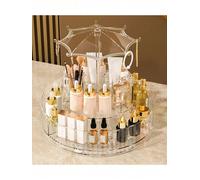 Organizzatore MakeUp Portaoggetti Profumi Gioielli Girevole 360° da Banco Bagno