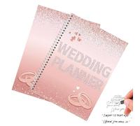 Organizzatore Matrimonio - Organizzatore Nozze con Anelli per Sposa,Quaderno Nuziale per Coppie Gestione Budget Matrimoniale Checklist Eventi