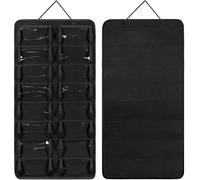 Organizzatore Occhiali da Sole da Appendere Pieghevole 16 Scomparti PVC Feltro P