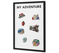 Organizzatore Parete 40x60 cm | con Cornice Nera | My Adventure