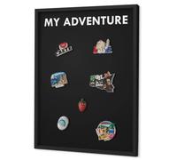 Organizzatore Parete 50x70 cm | con Cornice Nera | My Adventure