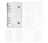 Organizzatore per adesivi | Album Cartella Trasparente per Scrapbooking,Notebook Organizzatore D Adesivi con doppio blocco,Per pianificatore, diario, visualizzazione di carte, file, documento