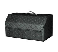 Organizzatore per Auto per Audi Q7 Five Seats 2006, Stoccaggio Scatola Pelle Portaoggetti Organizzatore Baule Borse Auto Accessori,Black-L-54X32X30CM