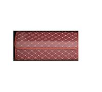 Organizzatore per Auto per Peugeot 3008 2014-2017, Stoccaggio Scatola Pelle Portaoggetti Organizzatore Baule Borse Auto Accessori,Red-XL-66X32X30CM