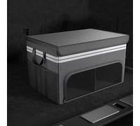 Organizzatore per Bagagliaio Auto per Audi Q6 e-Tron/Q6 e-Tron Sportback, Contenitore Portaoggetti per Auto, Pieghevole, per Organizzare Lo Spazio,M-Grey