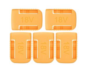 Organizzatore per batterie, supporto per batterie Dewalt in plastica ABS gialla per un comodo montaggio negli spazi di lavoro, buona qualità, buona