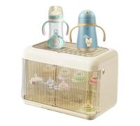 Organizzatore per biberon - 43 cm trasparente contenitore grande per mangimi, stabile e portante in PP ispessito | Contenitore per bottiglie di qualità alimentare per la conservazione del latte