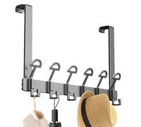 Organizzatore per calzolaio alla porta, ganci sulla porta, asciugamano da bagno resistente | Supporto per risparmiare spazio con un design superiore arrotondato per il soggiorno,