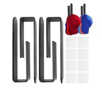 Organizzatore Per Cappelli | 4 Pezzi Appendini Adesivi Per Cappelli Da Baseball Per Conservazione Ed Esposizione,Organizzatore Per Da Baseball,Per Porta Armadio Guardaroba Interno Casa Camera