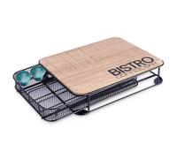 Organizzatore per capsule di caffè, in metallo, nero, BISTRO, 30,5x24x6,5 cm