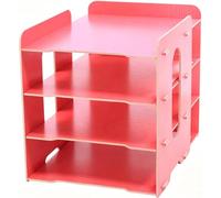 Organizzatore per Carta da Scrapbooking a 3-15 Livelli per Scrivania, Organizer per Documenti, Organizer per Ufficio, Vassoio Portadocumenti Impilabile(4-D)