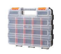 Organizzatore per cassetta degli attrezzi - Organizzatore trasparente a 34 scomparti, contenitore di stoccaggio hardware e cassetta degli attrezzi | per perline viti boccole hardware punte per