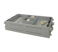 Organizzatore per cassetti multiuso, cassetto intelligente, 2 livelli/3 livelli, organizer per cassetti espandibili, comodino, scrivania per vanità, gioielli, divisore cosmetico, trucco pieghevole