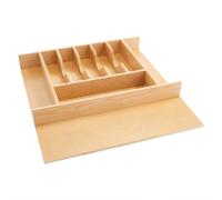 Organizzatore per cassetti per posate e posate Rev-A-Shelf Trim-to-Fit, per utensili da cucina, in legno d'acero naturale, con 9 scomparti, 4WCT-