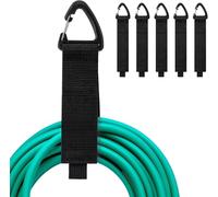 Organizzatore per Cavi, 6 Pezzi Regolabile Organizer per Garage, Cinghie con Fibbia Triangolare da Appendere alle Pareti per Ordinare Cavi, Fili, Corde, Tubi a Casa, in Garage o in Officina