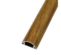 Organizzatore per cavi da parete, Copricavo semicircolare autoadesivo for canalina da parete, pavimento, confezione 2 pezzi 1 m(Bruin,3#)