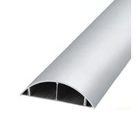 Organizzatore per cavi da parete, Copricavo semitondo in alluminio, argento, dimensioni multiple, confezione da 2, 1 m(6#)