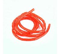 Organizzatore per cavo a spirale Organizzatore tubo di gestione del filo durevole flessibile per PC TV Home Office 5 m rosso 6 mm di diametro
