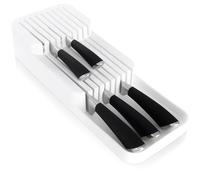 Organizzatore per coltelli da cassetto, bianco, 39x14,5x7,5 cm