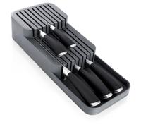 Organizzatore per coltelli da cassetto, grigio, 39x14,5x7,5 cm