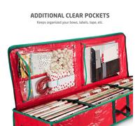 Organizzatore per confezioni regalo sotto il letto, tasche interne, ripostiglio