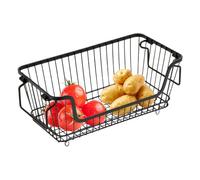 Organizzatore per congelatore, organizer per frigorifero, dispensa, impilabile, organizer per congelatore profondo, con manici, per congelatori di carne da 2,8 m cubi