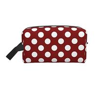 Organizzatore per cosmetici da viaggio Wave Point, grande capacità, portatile, per donne e ragazze, rosso