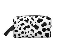 Organizzatore per cosmetici di grande capacità, borsa da viaggio per il trucco da donna, stampa di cane dalmata con macchie nere
