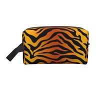 Organizzatore per cosmetici di grande capacità con stampe di tigre, borsa da viaggio per il trucco da donna