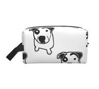 Organizzatore per cosmetici di grande capacità, motivo Pit Bull T Bone, borsa da viaggio per il trucco da donna