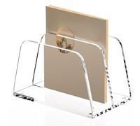 Organizzatore per documenti da scrivania, accessori da scrivania trasparenti - Portadocumenti a busta - per ufficio aula scuola libro di ricettario documenti Bibbia partito pianoforte album per