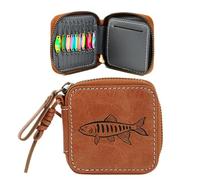 Organizzatore per esche da pesca, portafoglio per esche con paillettes