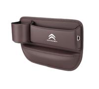 Organizzatore per Fessura Sedile Auto in Pelle Premium per Citroën C3 2002-2009 FC, Contenitore Anti-Caduta per Telefono Chiavi Monete, Tasca Laterale Console,Maindriver-B