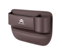 Organizzatore per Fessura Sedile Auto in Pelle Premium per Citroën C3 2002-2009 FC, Contenitore Anti-Caduta per Telefono Chiavi Monete, Tasca Laterale Console,Co-Pilot-B