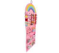 Organizzatore Per Fiocchi Per Capelli - Decorazione Per La Stanza Del Supporto Per Per Ragazze 35x92 Cm | Borse Da Parete Con Tasca In Rete, Per Le Figlie, Fascia Per Capelli, Gioielli, Elastic