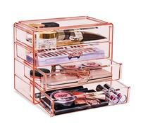 Organizzatore per il trucco Sorbus Clear Cosmetics - Organizzatore per il trucco e i gioielli in acrilico salvaspazio - Elegante organizer per il