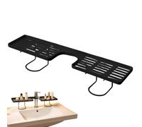 Organizzatore per lavello da cucina - Scolapiatti portatile con vassoio di scarico, supporto per rubinetto per spazzolini da denti, tazze, cosmetici, bagno, angolo WC, casa interna, casa familiare
